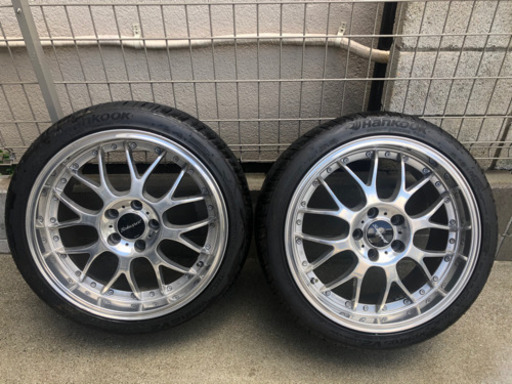 発送可 18インチ　8.5j +48 pcd114.3 5穴　タイヤバリ溝