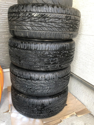 発送可 18インチ　8.5j +48 pcd114.3 5穴　タイヤバリ溝