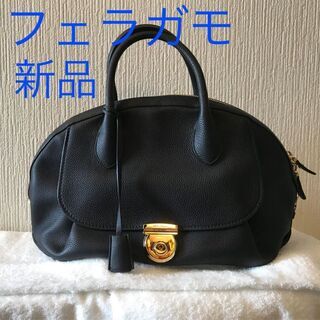 新品◆フェラガモ　ビジネス　ハンドバッグ ショルダーバッグ　2w...