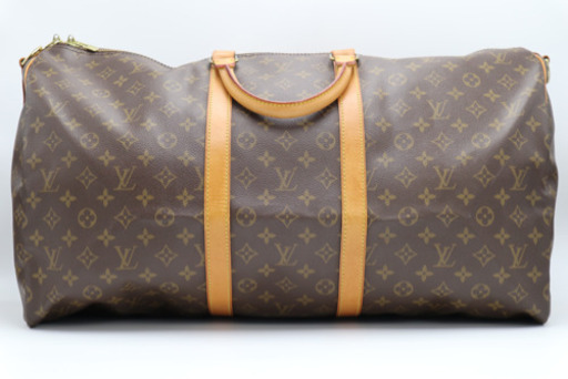 《LOUIS VUITTON/キーポル バンドリエール55》茶 ABランク 美品