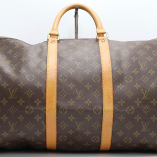 LOUIS VUITTON/キーポル バンドリエール55》茶 ABランク 美品