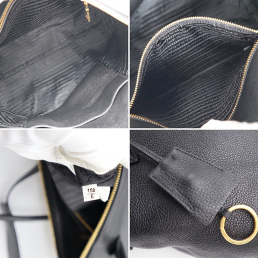 《PRADA/2WAY ハンドバッグ》ABランク ブラック ショルダー 袋 美品