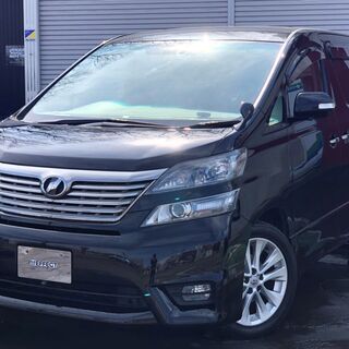 自社ローン始めました！ヴェルファイア黒　車検新規２年付き