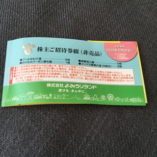 大人気　プール１枚‼️ゴンドラ‼️読売ランド‼️