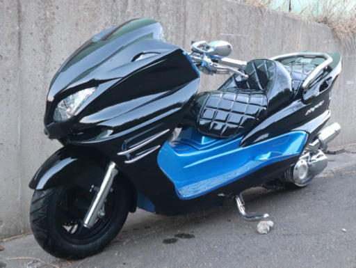 値下げ！！【YAMAHA マジェスティ】ブラック✖︎メタリックブルー 外内装極新品 フルカス