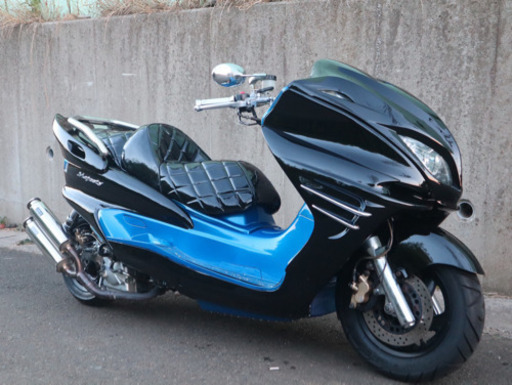 値下げ！！【YAMAHA マジェスティ】ブラック✖︎メタリックブルー 外内装極新品 フルカス