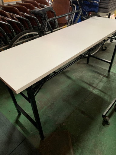 会議用机　ミーティングテーブル　白　美品　中古　在庫多数あり