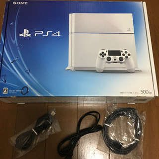 【値下げ】PS4 500GB グレイシャーホワイト　＋ソフト8本の画像