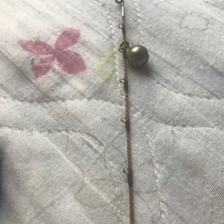 手作りの釣竿の画像