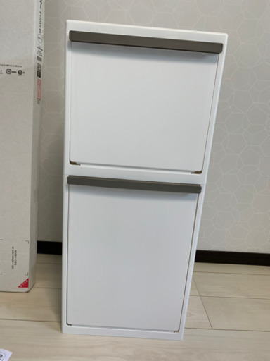 ニトリ ワイド分別ペール2段 40L(ゴミ箱)