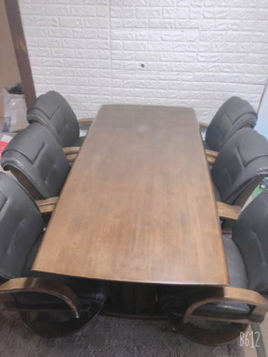6人掛け　ダイニングテーブルセット