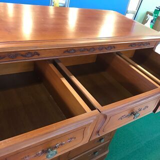 【愛品館八千代店】東海家具チーク材6段チェスト【愛八GS】の画像