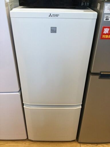 【安心6ヶ月保証付】MITSUBISHI 2ﾄﾞｱ冷蔵庫 MR-P15E-A 2016年製【ﾄﾚﾌｧｸ桶川店】