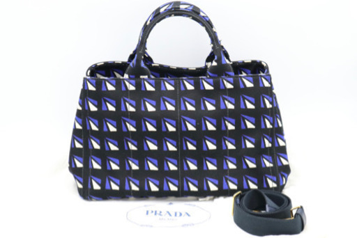 《PRADA/カナパM トートバッグ》B2642B Aランク 極美品 ショルダー