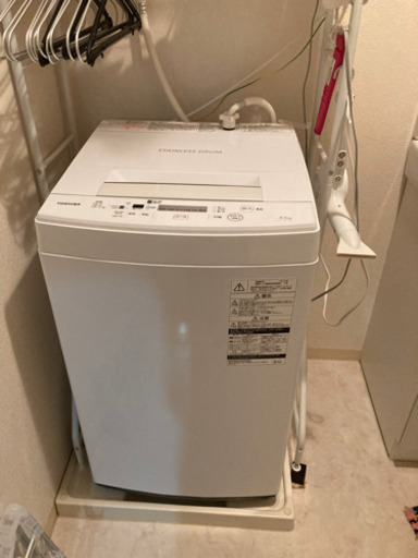 洗濯機、ガスコンロ　1年のみ使用2019年製