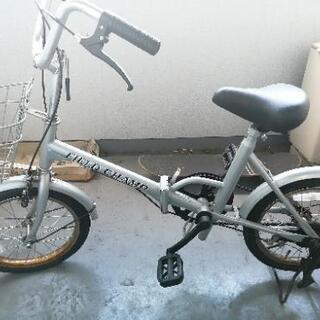 【0円】直接引取限定　8/31まで　折りたたみ自転車　修理必要で...