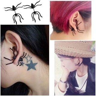 【新品】【6ペア12個セット】【日本全国郵送相談可】ハロウイン フープピアスの画像