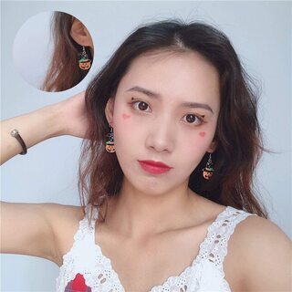 【新品】【6ペア12個セット】【日本全国郵送相談可】ハロウイン フープピアスの画像