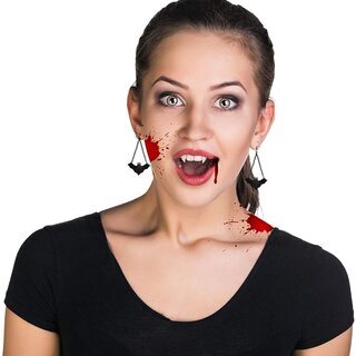 【新品】【6ペア12個セット】【日本全国郵送相談可】ハロウイン フープピアスの画像