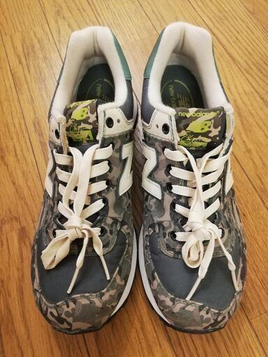 【未使用品】ニューバランス574　カモフラ柄スニーカー　27.5cm