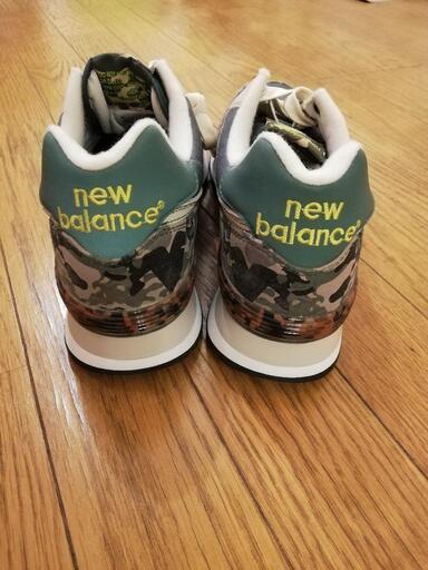 【未使用品】ニューバランス574　カモフラ柄スニーカー　27.5cm