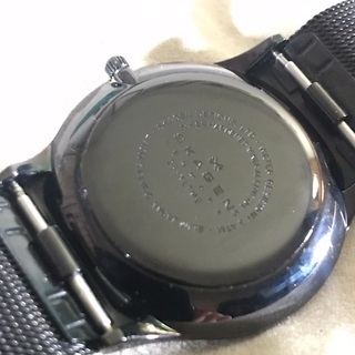 SKAGEN スカーゲン メンズクォーツ チタニウム 233XLTMB 腕時計 黒文字盤 3針モデル デイデイトの画像