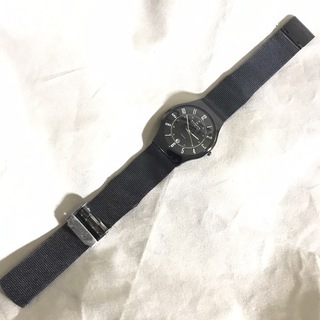 SKAGEN スカーゲン メンズクォーツ チタニウム 233XLTMB 腕時計 黒文字盤 3針モデル デイデイトの画像