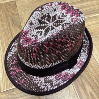 新品・未使用　ベビー帽子 48cm 秋冬