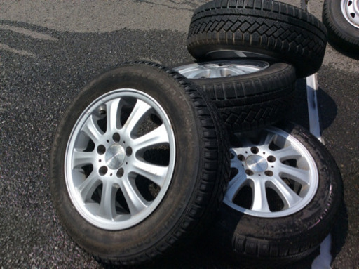 15インチ タイヤアルミセット バリ山