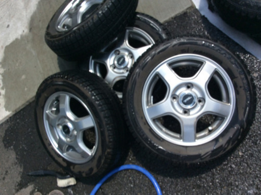 13インチ 汎用アルミホイールタイヤセット