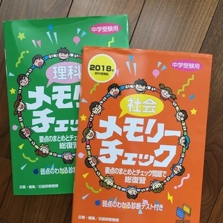 中学受験用　日能研　メモリーチェック