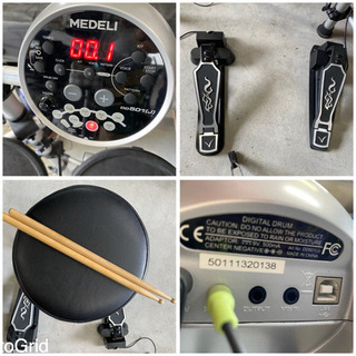 お薦め品‼️MEDELI 電子ドラム 2.1chパワードスピーカー付きの画像