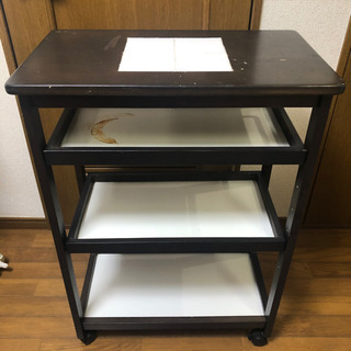 キッチン　収納棚　移動式の画像