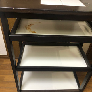 キッチン　収納棚　移動式の画像