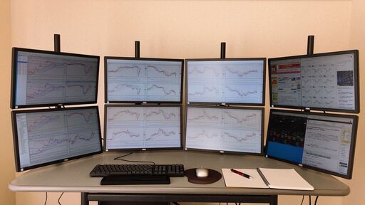 値下げ！！　8画面　トレーディングPC/ゲーミングPCセット（高耐久・静音仕様）