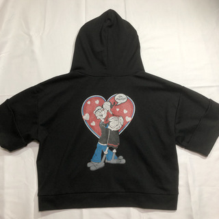 ポパイ　キャラクターパーカー　レディース　Lサイズ