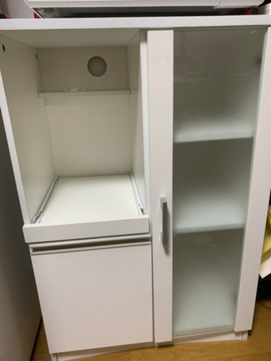 決まりました。ニトリ 食器棚  白