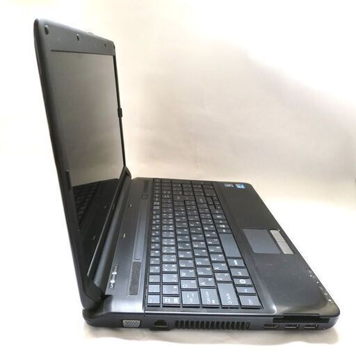 富士通 メモリ4GB HDD250GB ノートパソコン/wifi/シャイニーブラック
