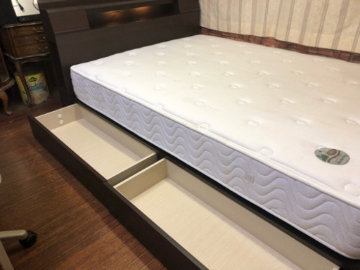 ?【送料無料】ムスタリング ダブルサイズベッド マットレスセット