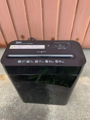 オーム電機 クロスカットシュレッダー　SHR-DW50C 中古品