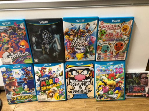 Wii Uのソフト8本とおまけで3DS逃走中付き