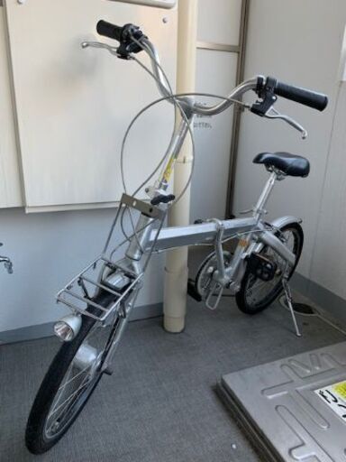 ライト付きアルミ製折りたたみ自転車（★値下げしました）