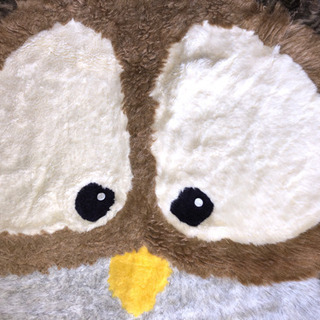 フクロウの敷物　中古品