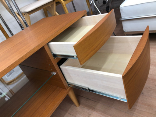 ?価格見直し?フォルムTVボード テレビ台 ローボード 北欧 ウォールナット 大川家具?自社配送時?代引き可?※現金、クレジット、スマ