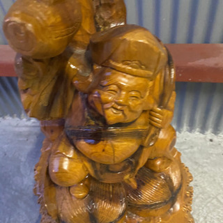 大黒様　木製　置物の画像