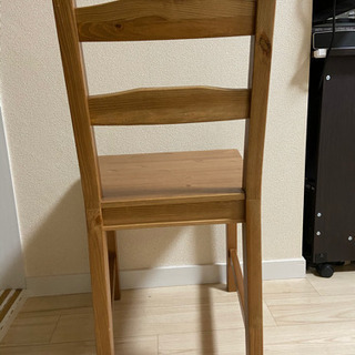 ニトリ　テーブル　　IKEA イス2脚の画像