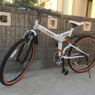 折りたたみ自転車 マウンテンバイク 26インチ 6段変速 Wサス...