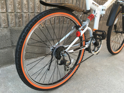 折りたたみ自転車 マウンテンバイク 26インチ 6段変速 Wサス 極上美品