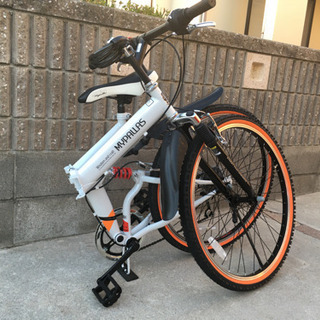 折りたたみ自転車 マウンテンバイク 26インチ 6段変速 Wサス 極上美品の画像