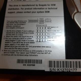 3.5インチ IDE ハードディスク 60GBの画像